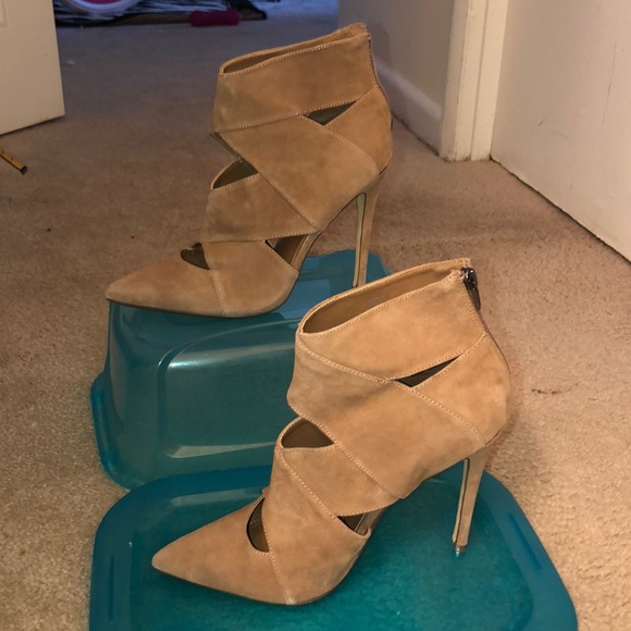 Suede high heel bootie - Picture 1 of 5
